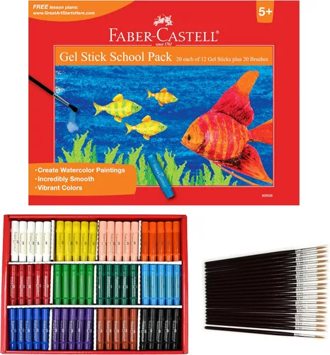 Vista 4 de Faber-Castell Palitos de gel metálicos de 6