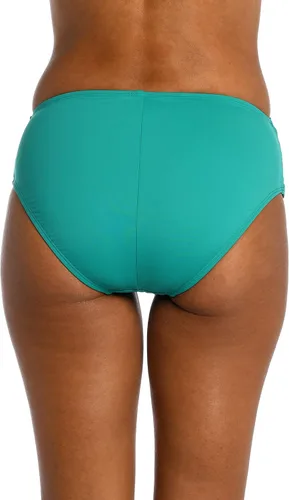 Vista 2 de Island Goddess Banded Mid Waist Pant Bikini Swimsuit Bottom