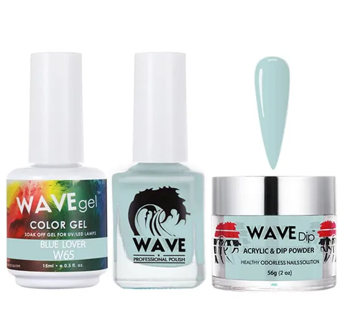Vista 187 de WAVEGEL - Juego de gel de remojo, laca de uñas y polvo acrílico a juego - Colección Simplicity - #P109 Blizzard