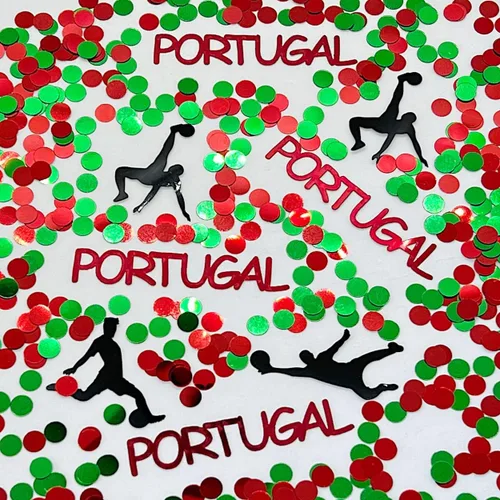 Vista 8 de Copa Mundial de Confeti - Nueva Zelanda, jugador de fútbol, pelota negra, blanca - 2 bolsas de media onza (1 oz) #3371