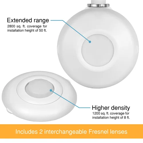Vista 6 de ENERLITES High Bay - Sensor de movimiento de ocupación de techo de voltaje de línea PIR de 360 grados con atenuación de cosecha de luz diurna