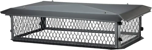 Vista 9 de HY-GUARD Tapa de chimenea multichimenea, 35,56 cm x 53,34 cm x 20,32 cm, acero galvanizado