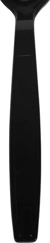 Vista 3 de Karat U2023B - Cuchara desechable de 6.5 pulgadas PS extra pesada, color negro (paquete de 1000)