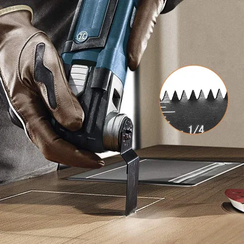 Vista 6 de Diagtree - Hojas de sierra oscilantes, 50 hojas de sierra oscilantes universales de madera de liberación rápida compatibles con Fein Dremel Dewalt