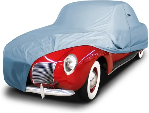 Vista 29 de iCarCover Funda de automóvil a medida para Lincoln Capri (1952-1957), impermeable, para todo tipo de clima, lluvia, nieve, protección solar UV Rayas