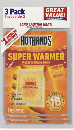 Vista 5 de Calentadores de manos y cuerpo (paquete de 3) Calentador de manos HotHands y supercalentadores HotHands para cuerpo y manos