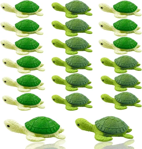 Vista 6 de Suartus Mini tortuga verde – 20 piezas de resina miniatura de tortuga marina figuras de tortugas tortugas figuras miniatura animales del océano