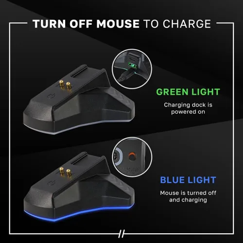 Vista 5 de Logitech G502 X Lightspeed - Mouse inalámbrico para juegos, color negro, Sensor Hero, 25,600 DPI, 13 botones programables, interruptores LIGHTFORCE