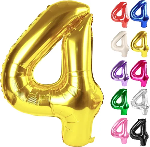 Vista 343 de Globo negro del número 0 de 40 pulgadas – globo número 0, decoraciones