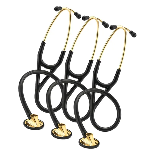 Vista 9 de 3M Littmann Master Cardiology - Estetoscopio 2160, pieza torácica de acero inoxidable, tubo negro de 27 pulgadas (paquete de 3)