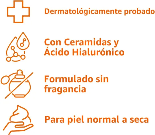 Vista 3 de Crema hidratante Amazon Basics para la cara, piel seca, hidratante, 16 onzas, paquete de 1