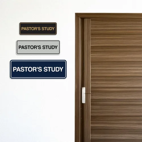 Vista 5 de Signs ByLITA Señal de estudio estándar del pastor (negro) - Pequeño