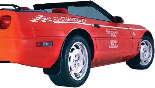 Vista 2 de Juego de guardabarros ABS Corvette Splash Guards – Compatible con delantero y trasero 1984–1996 C4
