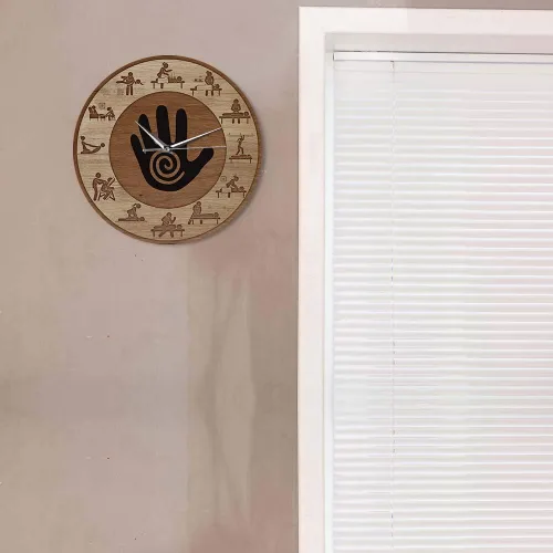 Vista 9 de The Geeky Days Reloj de pared impreso de terapia física de masaje, cuarzo silencioso, masaje para personas, relajarse, cuidado corporal, spa, salón