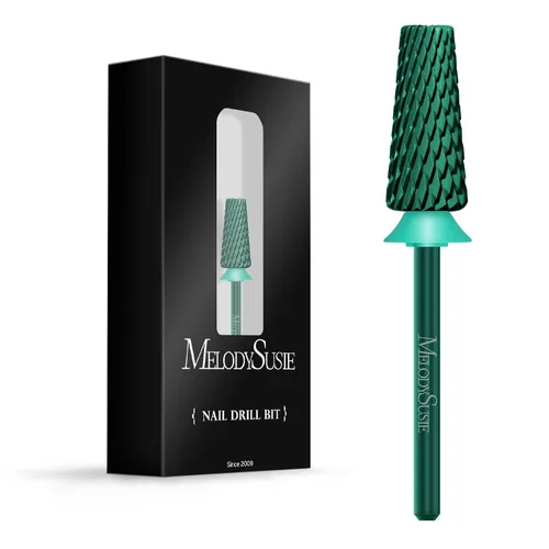 Vista 20 de MelodySusie Super Cut Edition Brocas para Uñas 5 en 1, Brocas Multifunción de Carburo de Tungsteno de 3/32'', Adecuadas para Manicura Pedicura
