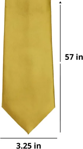 Vista 439 de tiemart Corbata de color sólido para hombre Longitud estándar