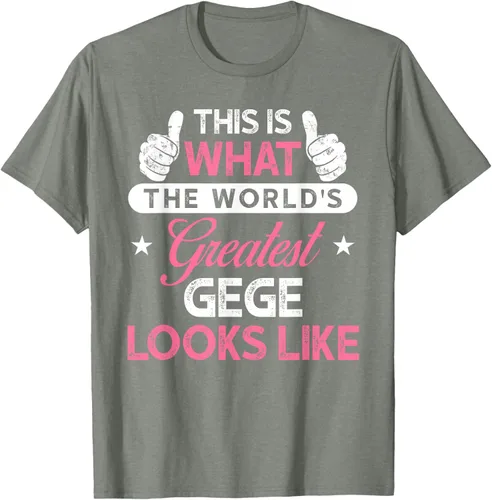 Vista 31 de Gege Gift: World's Greatest Gege T-Shirt, Negro