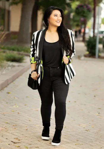 Vista 6 de Blazer de traje Beetlejuice para mujer Multicolor