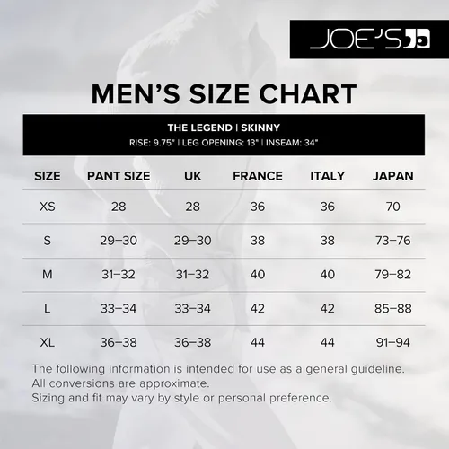 Vista 5 de Joe's Jeans The Legend para hombre, Negro