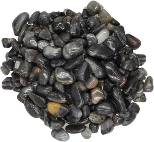 Vista 2 de Piedras de ágata mixta de 1 libra de África - 0.5 a 0.75 pulgadas promedio - Rocas pulidas para artes y manualidades, reiki, wicca y mucho más.