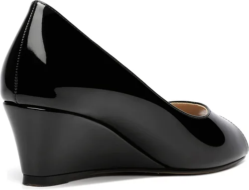 Vista 5 de Zapatos de tacón bajo con cuña y puntera abierta para mujer, de 2 pulgadas