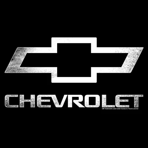 Vista 2 de Tee Luv Sudadera con capucha con logotipo de Chevrolet - Sudadera con capucha con licencia oficial de Chevy Negro