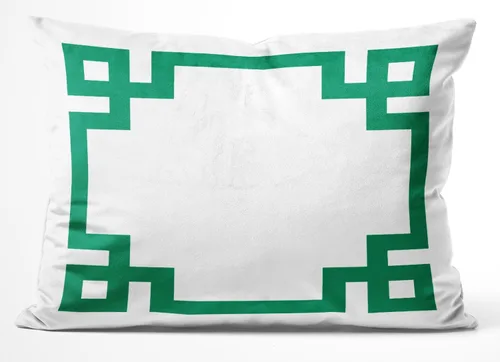 Vista 21 de Funda de almohada rectangular con cremallera en un lado impreso de 12 x 16 pulgadas, color blanco y rosa intenso Rosa fucsia
