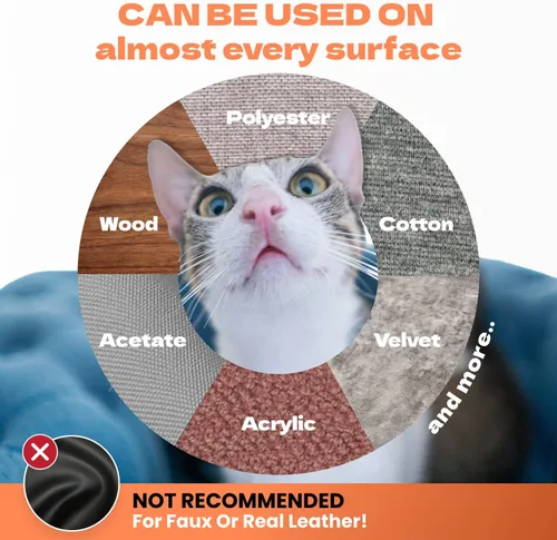 Vista 7 de Protector de sofá para arañazos para gatos, 10 hojas XL, transparente (casi invisible), extra duradero, fácil de personalizar, protector de muebles