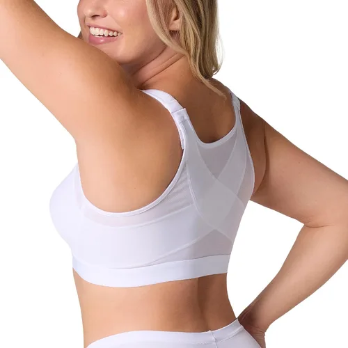 Vista 9 de Leonisa Multi-Funcional – Brasier Corrector de Postura, Sin Aro, Cierre Frontal para Mujeres, Cobertura Completa 801 - Beige dorado