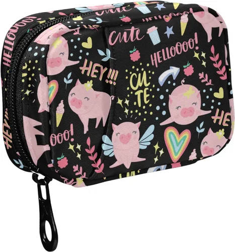 Vista 14 de Fustylead Groovy - Organizador de píldoras de flores, estilo bohemio, retro, 2 veces al día, con cremallera, dispensadores semanales portátiles