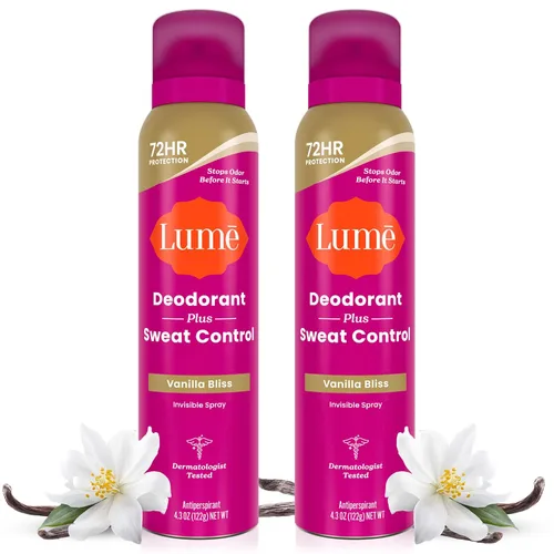 Vista 12 de Lume Sweat Control - Desodorante en aerosol, paquete de 2 (polvo suave)