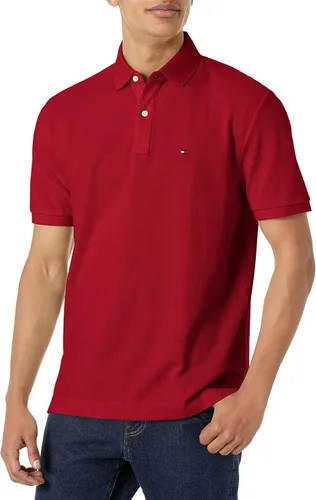 Vista 25 de Tommy Hilfiger - Camisa polo de manga corta para hombre, en ajuste clásico, de algodón piqué Violeta africana