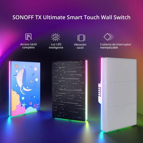 Vista 6 de SONOFF Interruptor de Luz Inteligente, WiFi 2.4GHz Interruptor Inteligente, Cable Neutro Requerido, Control de Voz con Alexa y Google Home, Botón