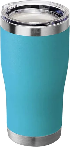 Vista 9 de HASLE OUTFITTERS Vaso de 20 onzas a granel, vasos de acero inoxidable con tapa, vaso aislado al vacío, taza de doble pared con recubrimiento