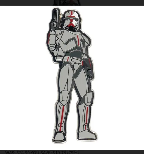 Vista 5 de Star Wars The Bad Batch - Paquete de 5 pines esmaltados, exclusivo de Entertainment Earth, color gris