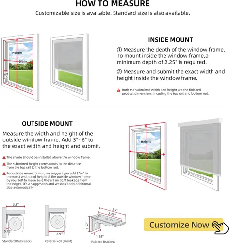 Vista 7 de ZSTARR Persiana inteligente motorizada para ventana con control remoto, persiana enrollable opaca automática tamaño personalizable, con cenefa, Beige