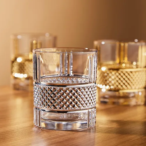 Vista 6 de LEMONSODA Vasos de whisky vintage premium Double Rocks - Vidrio de estilo vintage de diseño único