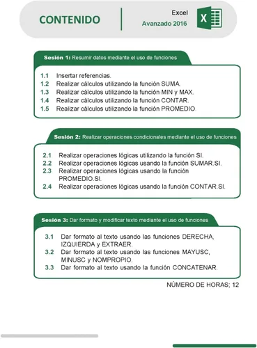 Vista 2 de Curso de Excel Avanzado 2016 Aprende funciones Lógicas, crear , insertar y dar formato a graficos en Excel Incluye Acceso al Curso