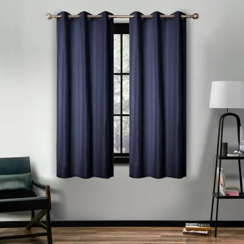 Vista 14 de Superior Cortinas semiopacas, diseño clásico de lino, 26 x 84 pulgadas, cabecera con bolsillo para barra, cortinas de bloqueo solar y oscurecimiento
