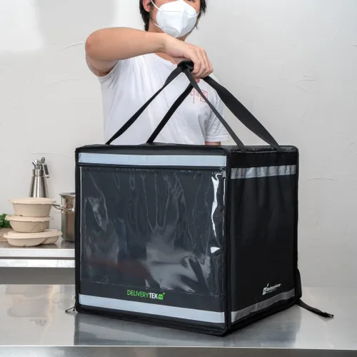Vista 4 de Restaurantware Cater Tek - Bolsas para entrega de alimentos (14.9 x 13.1 x 9.4 pulgadas)