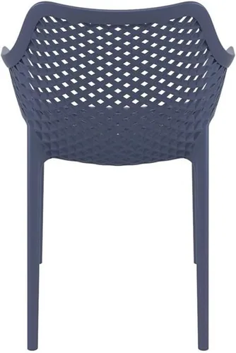 Vista 7 de Compamia Air XL - Silla de comedor para patio al aire libre, color gris oscuro (juego de 2)