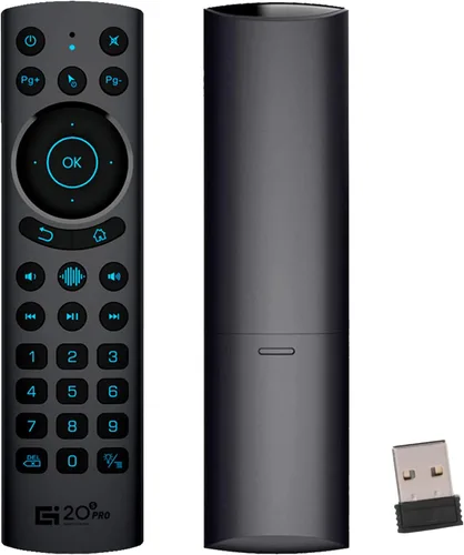 Vista 8 de G20S Control Remoto Bluetooth, Ratón Remoto de Aire con Sensor de Giroscopio de 6 Ejes y Aprendizaje IR para Nvidia Shield