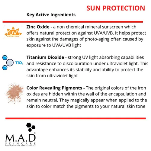 Vista 3 de M.A.D Skincare Photo Guard SPF 50 - Suero de base autoajustable de amplio espectro, neutro, por Maximum Active Dermaceuticals