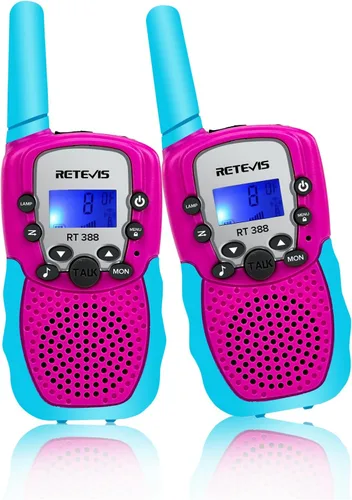 Vista 12 de Retevis RT388 Walkie Talkies para niños, juguetes Walkie Talkie para niños de 6 a 12 años, juguetes para niños, regalos para viajes al aire libre