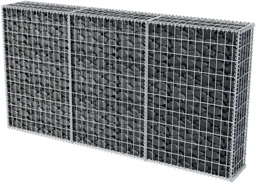 Vista 3 de SKM Cesta de Gabion Acero Galvanizado 78.7"x11.8"x39.4