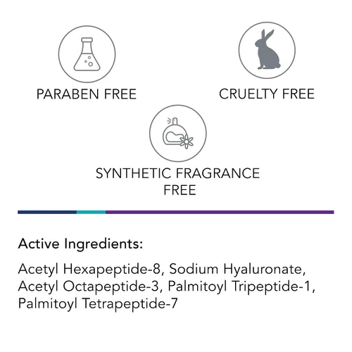 Vista 4 de Omni Bioceuticals Suero hialurónico rejuvenecedor con hexapéptidos, hidratación profunda, relleno instantáneo, absorción rápida, péptido