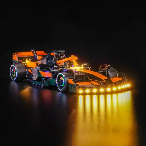 Vista 4 de Kit de luces LocoLee Compatible con Lego 77251 McLaren F1 Team MCL38 Coche de Carrera - Solo Luz Sin Modelo, Accesorios de Iluminación LED