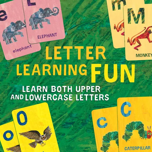 Vista 3 de Briarpatch, Juego de cartas Go Fish del mundo de Eric Carle con el abecedario, con la oruga muy hambrienta, aprendizaje preescolar para niños