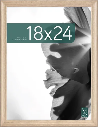 Vista 23 de MCS Studio Gallery Classic Marco de 16 x 16 pulgadas de Madera de Ingeniería con Veta de Madera Natural, Colgado de Pared Vertical y Horizontal