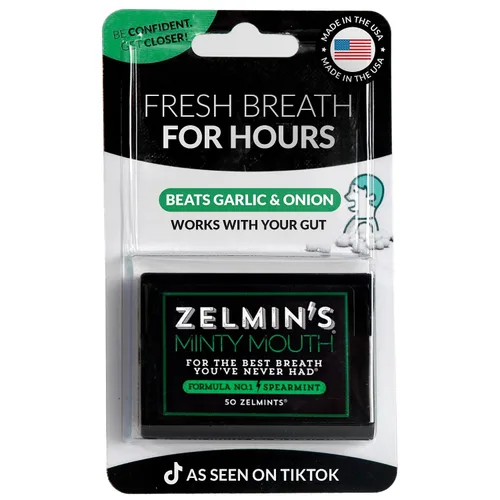 Vista 11 de 1 Paquete - Zelmin's Refrescador de Aliento con Menta - Tratamiento de Mal Aliento de Larga Duración para Adultos, Frescura Instantánea Ayuda